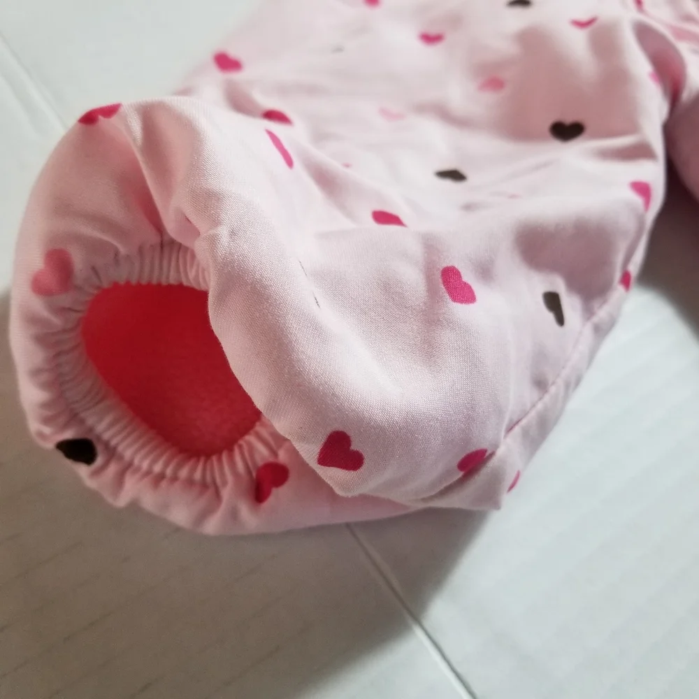 CARTER'S REVERSIBLE PINK HEARTS PINK FLEECE HOODED COAT SIZE 18 MONTHS